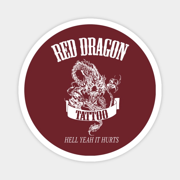 Red Dragon Tattoo Magnet by ShawnaMac